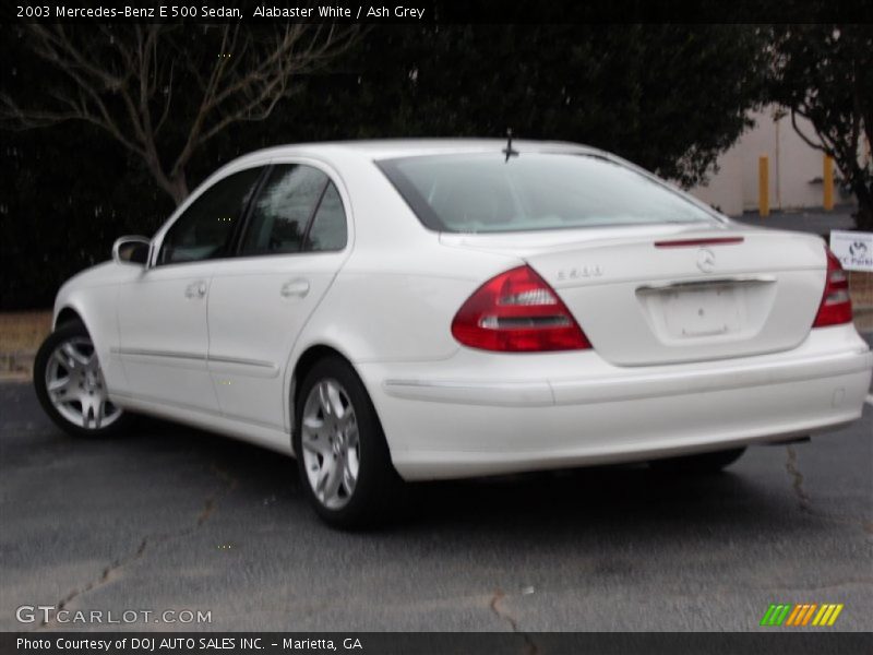 Alabaster White / Ash Grey 2003 Mercedes-Benz E 500 Sedan