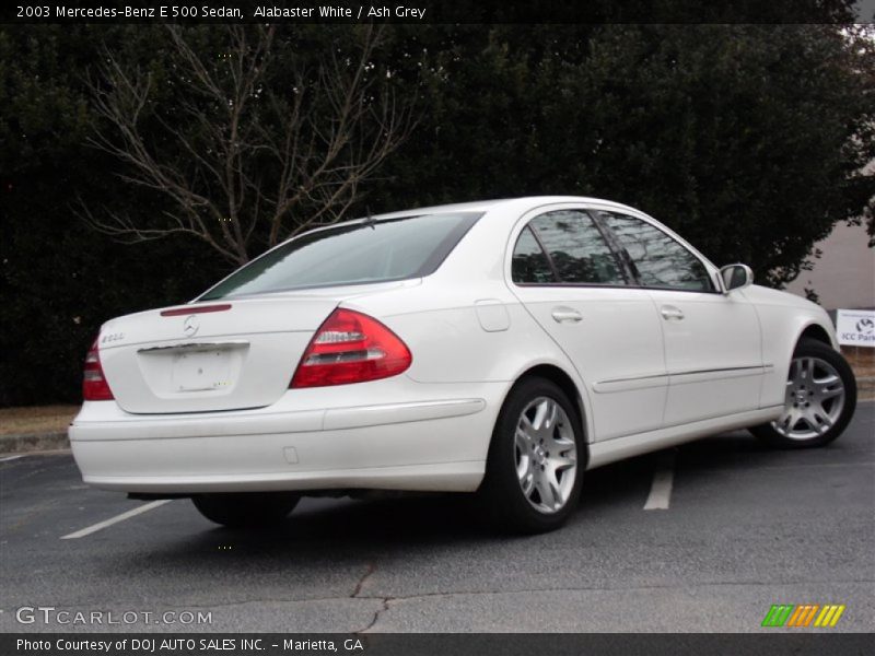 Alabaster White / Ash Grey 2003 Mercedes-Benz E 500 Sedan
