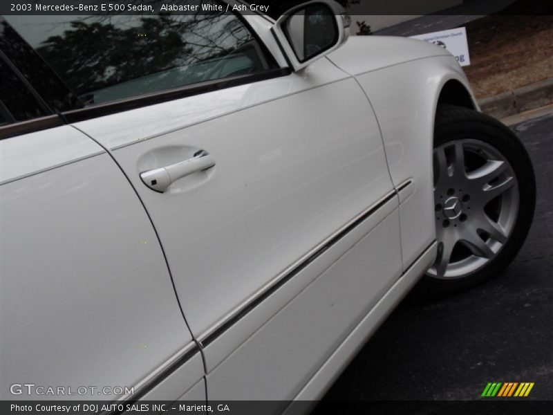 Alabaster White / Ash Grey 2003 Mercedes-Benz E 500 Sedan