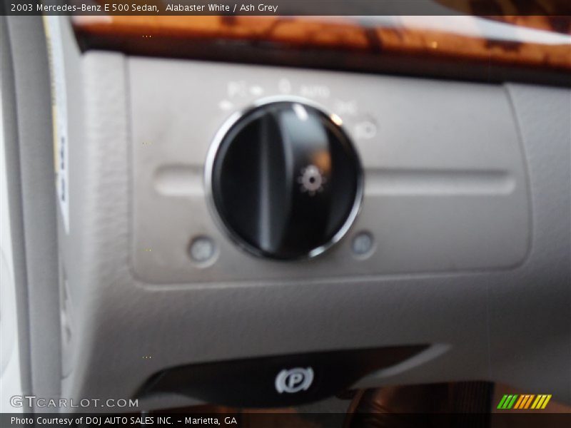 Alabaster White / Ash Grey 2003 Mercedes-Benz E 500 Sedan