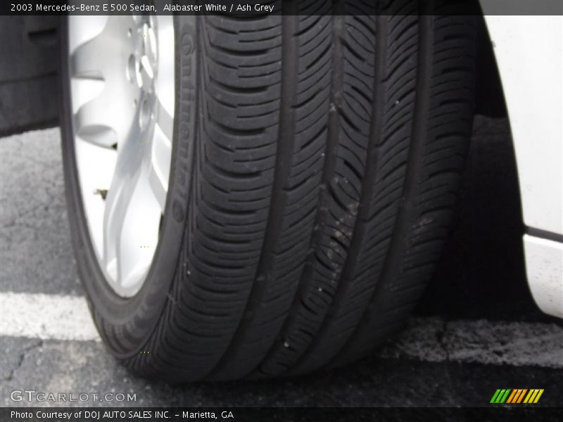 Alabaster White / Ash Grey 2003 Mercedes-Benz E 500 Sedan
