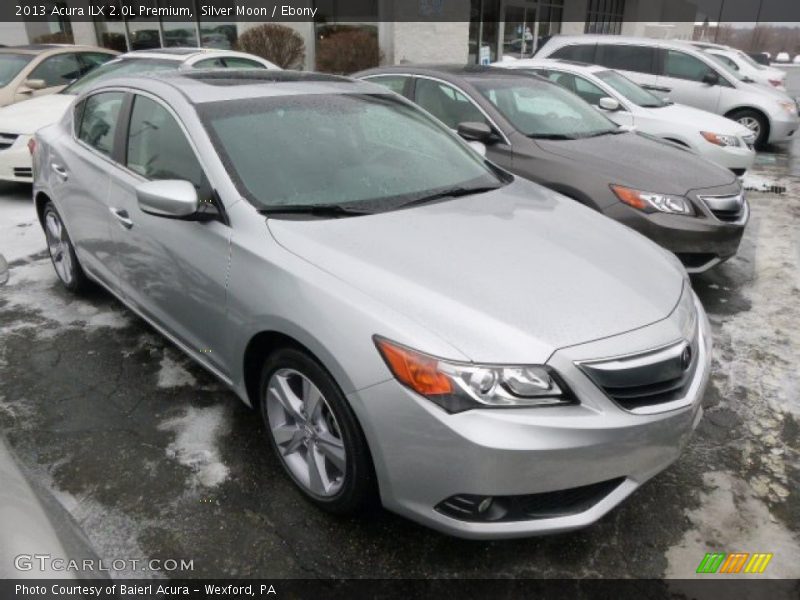 Silver Moon / Ebony 2013 Acura ILX 2.0L Premium