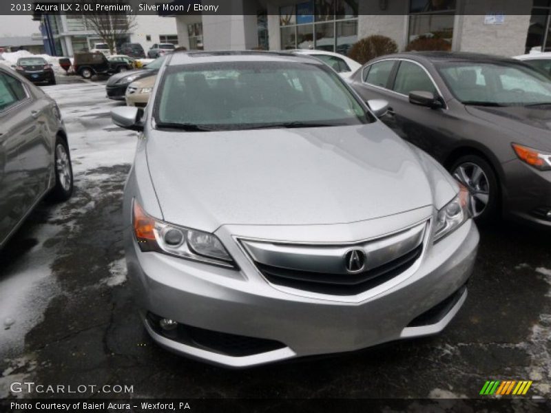 Silver Moon / Ebony 2013 Acura ILX 2.0L Premium
