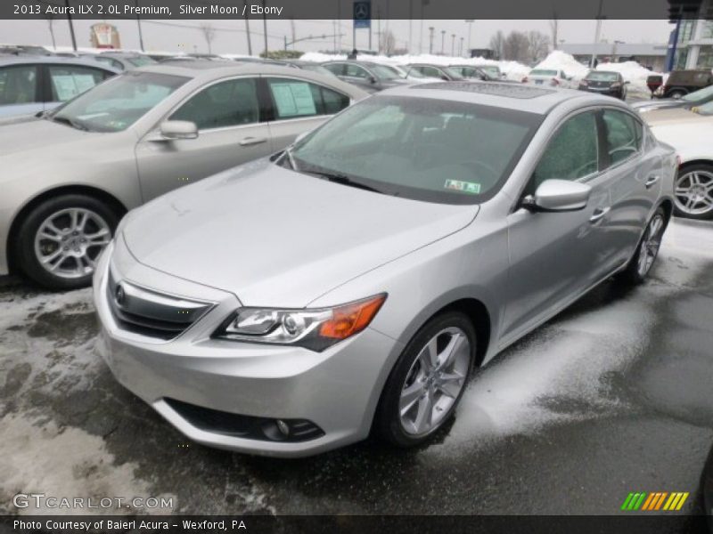 Silver Moon / Ebony 2013 Acura ILX 2.0L Premium
