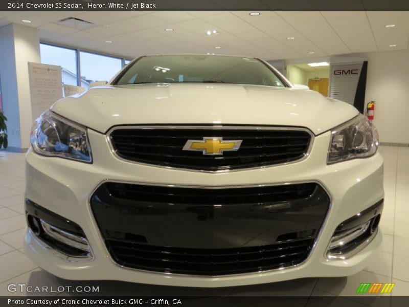 Heron White / Jet Black 2014 Chevrolet SS Sedan