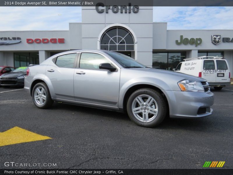 Billet Silver Metallic / Black 2014 Dodge Avenger SE