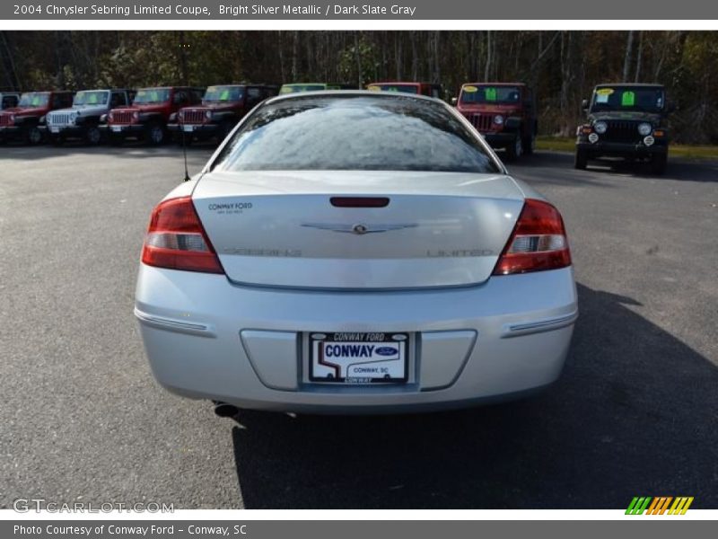 Bright Silver Metallic / Dark Slate Gray 2004 Chrysler Sebring Limited Coupe