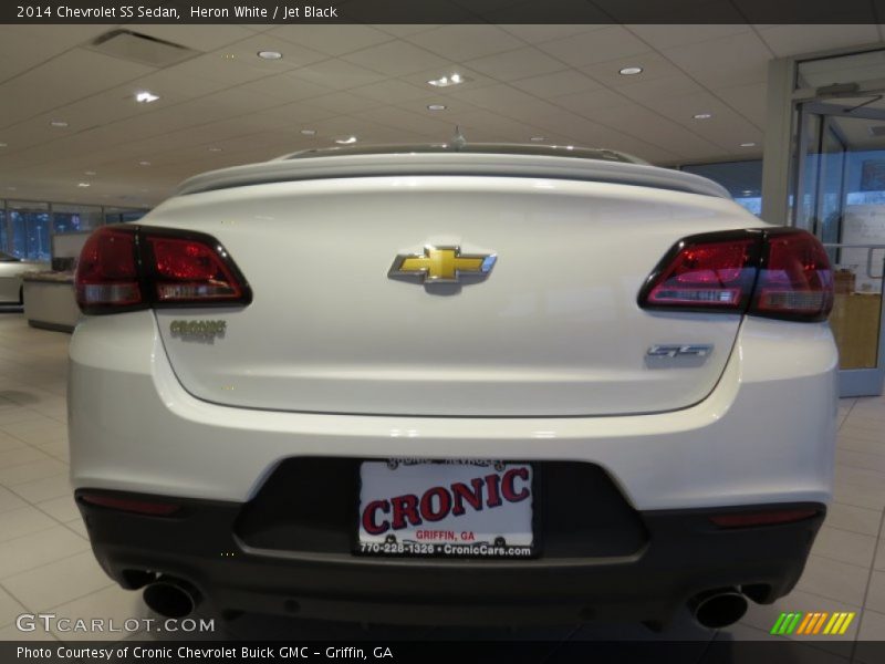 Heron White / Jet Black 2014 Chevrolet SS Sedan