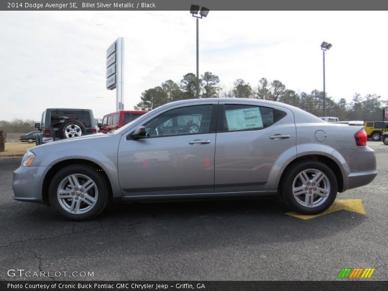 Billet Silver Metallic / Black 2014 Dodge Avenger SE