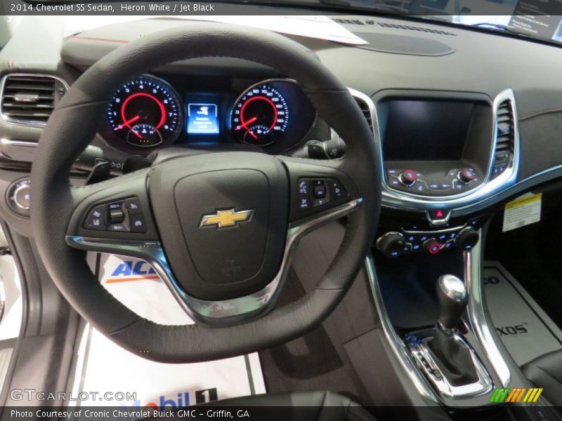 Heron White / Jet Black 2014 Chevrolet SS Sedan