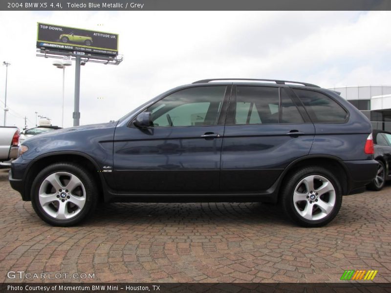 Toledo Blue Metallic / Grey 2004 BMW X5 4.4i