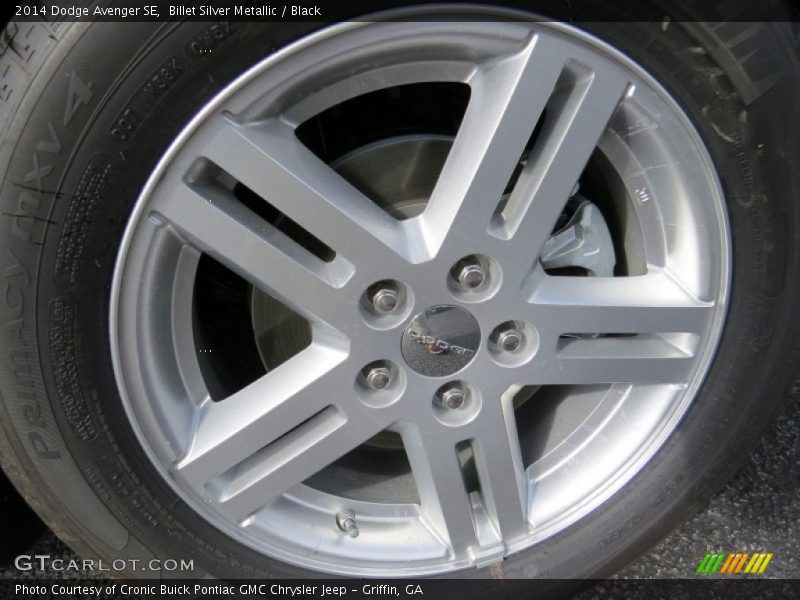 Billet Silver Metallic / Black 2014 Dodge Avenger SE