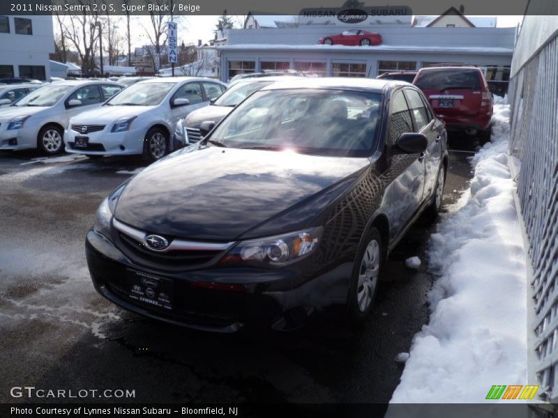 Super Black / Beige 2011 Nissan Sentra 2.0 S