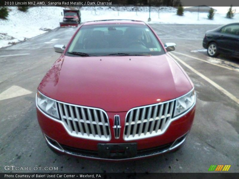 Sangria Red Metallic / Dark Charcoal 2010 Lincoln MKZ AWD