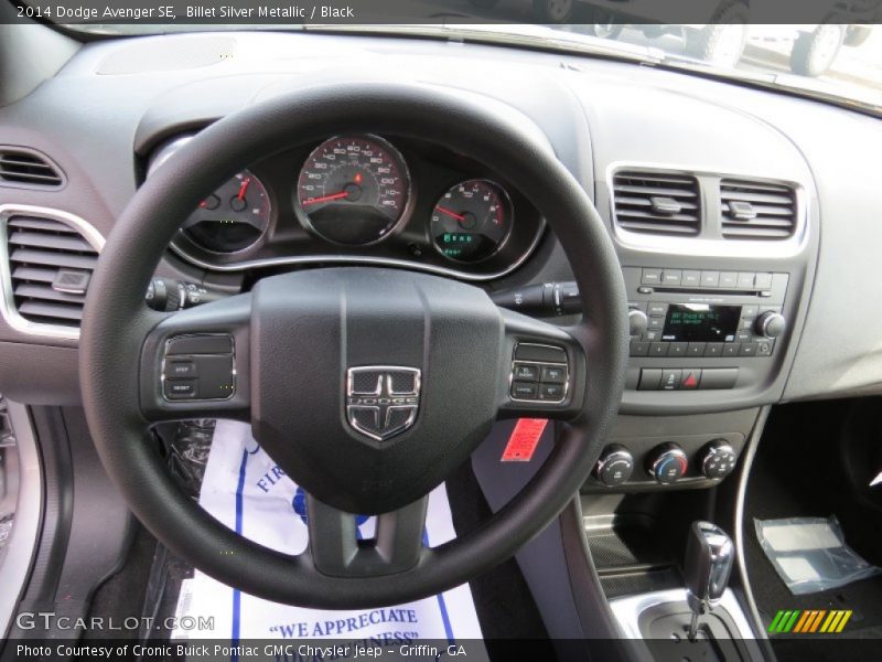 Billet Silver Metallic / Black 2014 Dodge Avenger SE