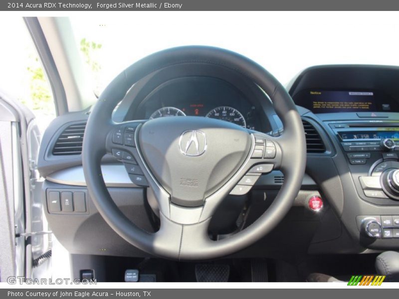 Forged Silver Metallic / Ebony 2014 Acura RDX Technology