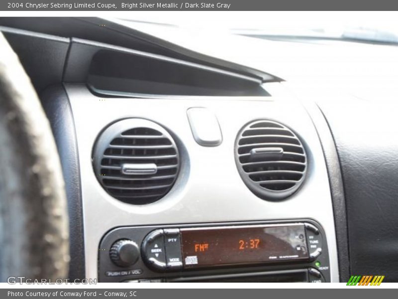 Bright Silver Metallic / Dark Slate Gray 2004 Chrysler Sebring Limited Coupe