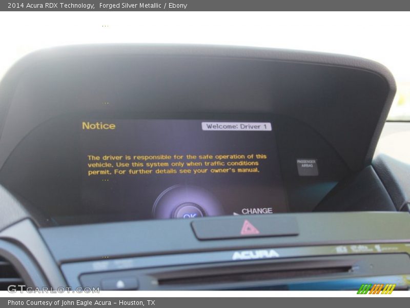 Forged Silver Metallic / Ebony 2014 Acura RDX Technology