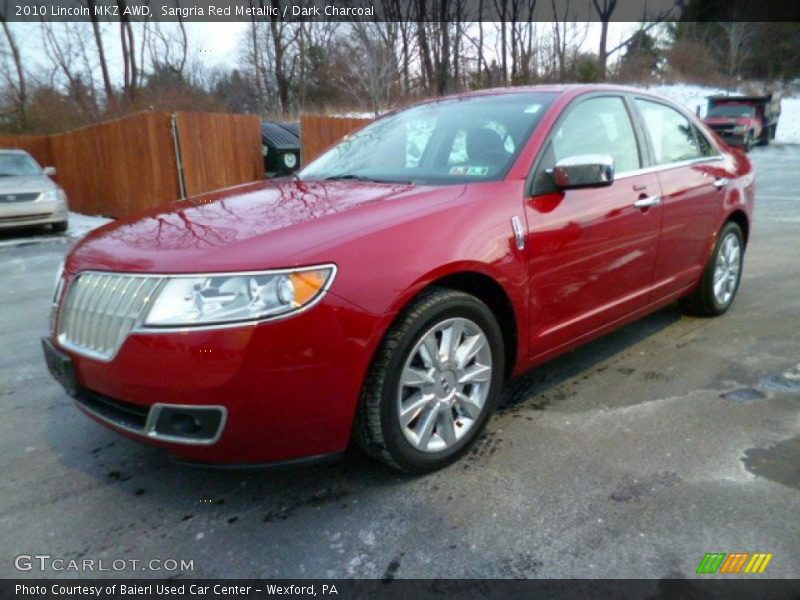 Sangria Red Metallic / Dark Charcoal 2010 Lincoln MKZ AWD