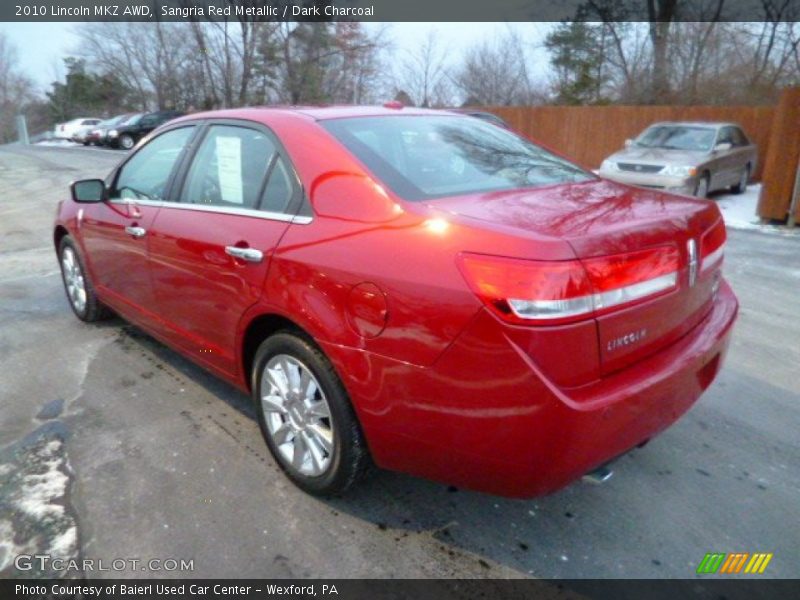 Sangria Red Metallic / Dark Charcoal 2010 Lincoln MKZ AWD