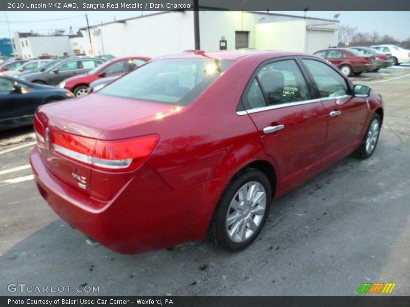 Sangria Red Metallic / Dark Charcoal 2010 Lincoln MKZ AWD