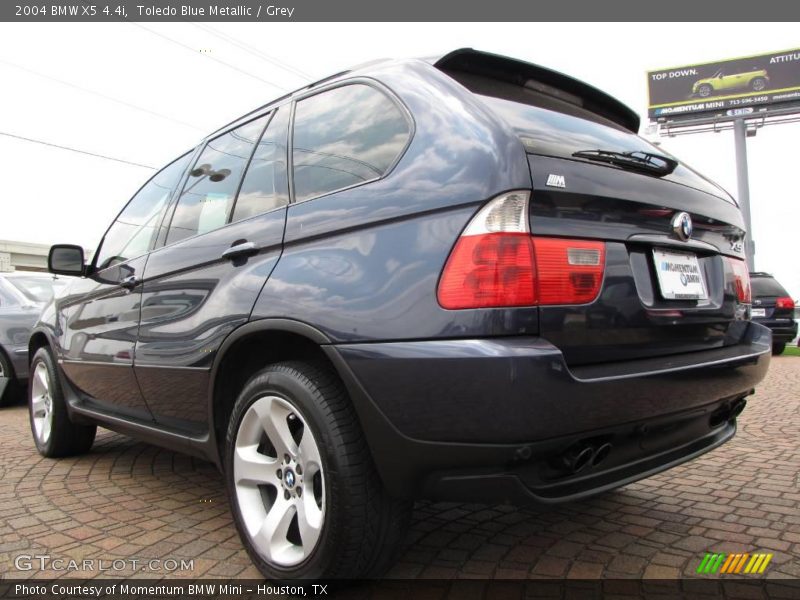 Toledo Blue Metallic / Grey 2004 BMW X5 4.4i