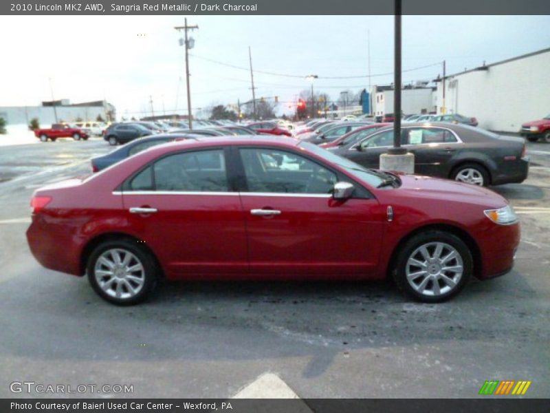 Sangria Red Metallic / Dark Charcoal 2010 Lincoln MKZ AWD