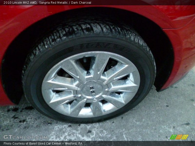 Sangria Red Metallic / Dark Charcoal 2010 Lincoln MKZ AWD