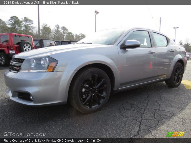 Billet Silver Metallic / Black 2014 Dodge Avenger SXT