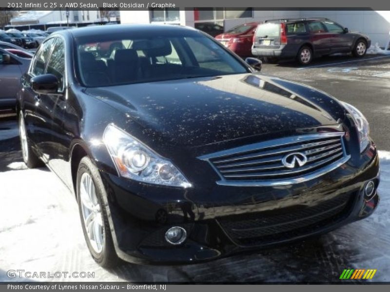 Black Obsidian / Graphite 2012 Infiniti G 25 x AWD Sedan