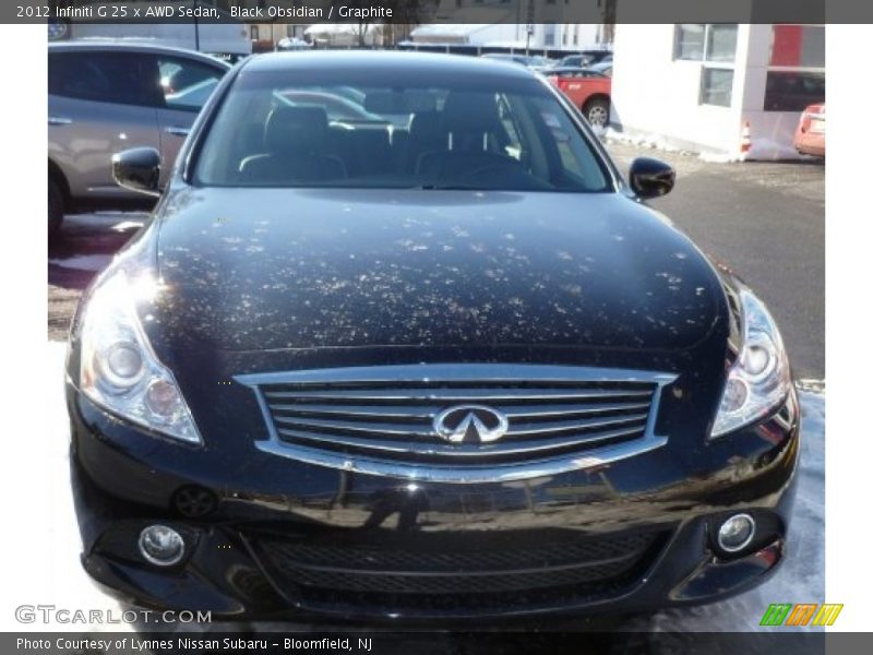 Black Obsidian / Graphite 2012 Infiniti G 25 x AWD Sedan