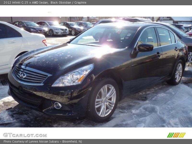Black Obsidian / Graphite 2012 Infiniti G 25 x AWD Sedan
