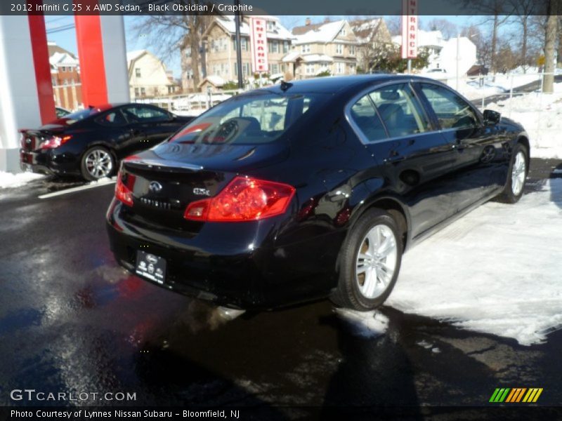 Black Obsidian / Graphite 2012 Infiniti G 25 x AWD Sedan