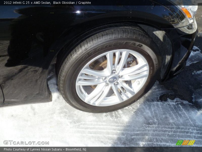 Black Obsidian / Graphite 2012 Infiniti G 25 x AWD Sedan
