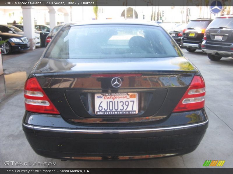 Black / Charcoal 2003 Mercedes-Benz C 240 Sedan