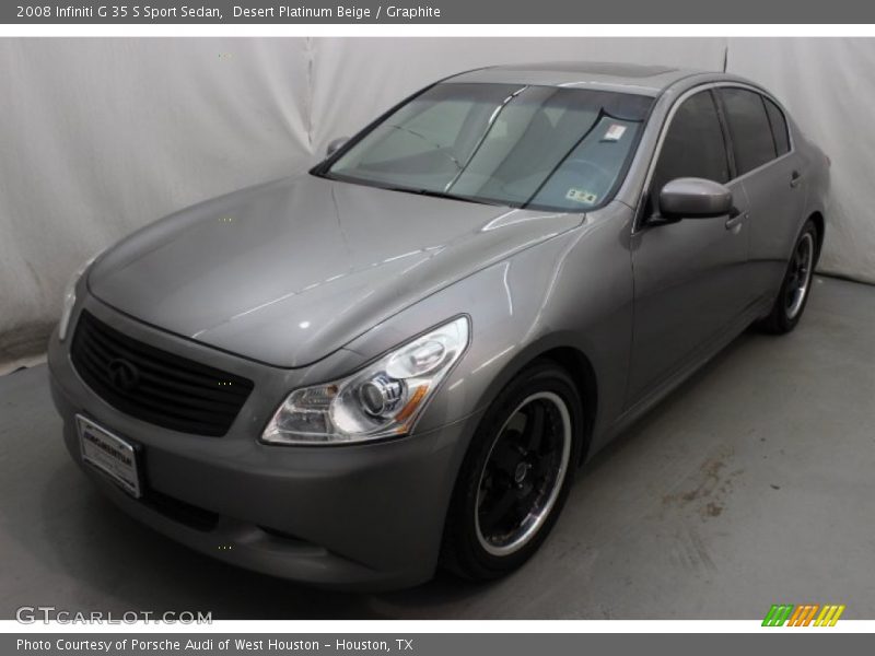 Desert Platinum Beige / Graphite 2008 Infiniti G 35 S Sport Sedan