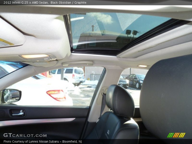 Black Obsidian / Graphite 2012 Infiniti G 25 x AWD Sedan