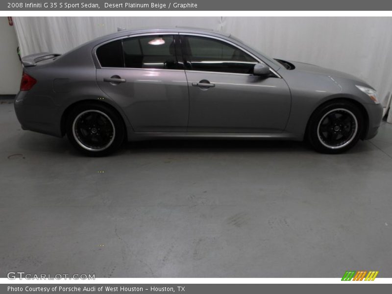 Desert Platinum Beige / Graphite 2008 Infiniti G 35 S Sport Sedan