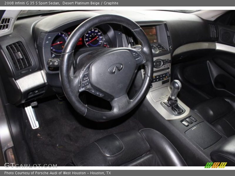 Desert Platinum Beige / Graphite 2008 Infiniti G 35 S Sport Sedan
