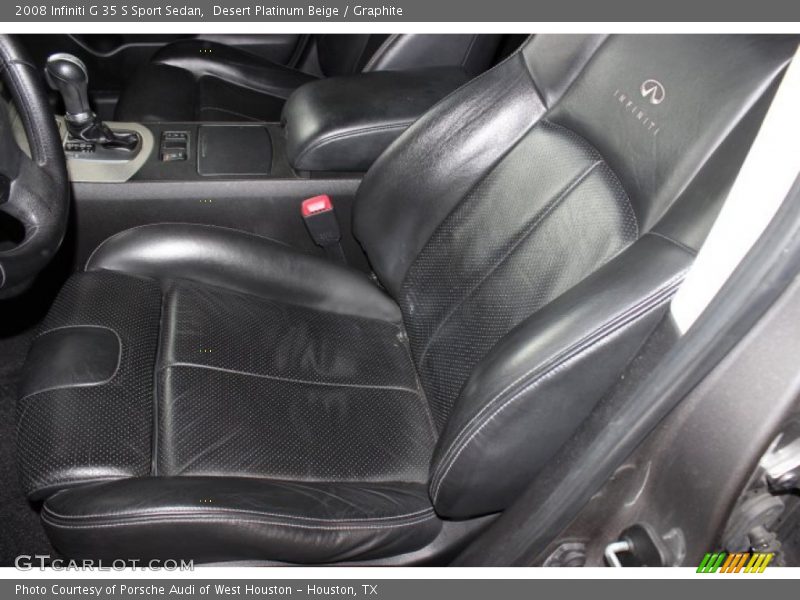 Desert Platinum Beige / Graphite 2008 Infiniti G 35 S Sport Sedan