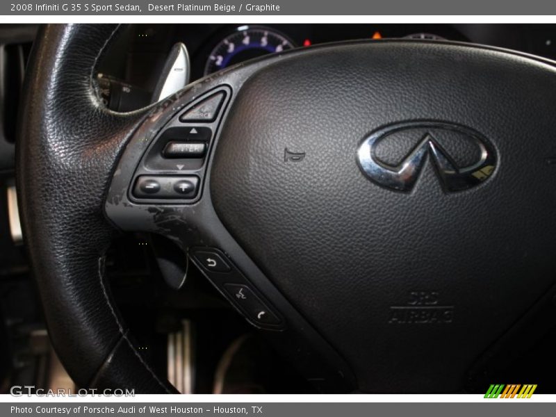 Desert Platinum Beige / Graphite 2008 Infiniti G 35 S Sport Sedan