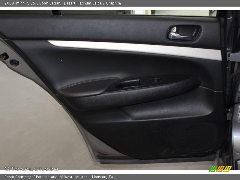 Desert Platinum Beige / Graphite 2008 Infiniti G 35 S Sport Sedan