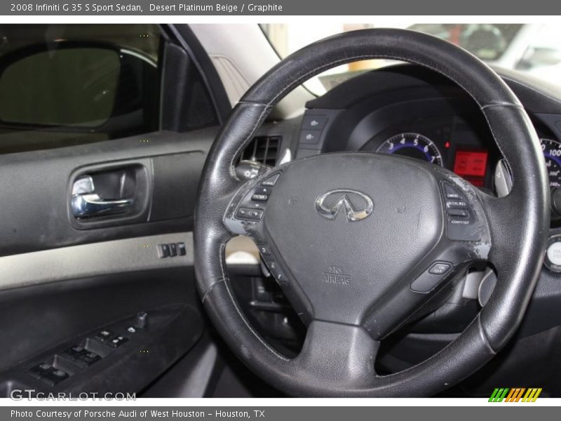 Desert Platinum Beige / Graphite 2008 Infiniti G 35 S Sport Sedan