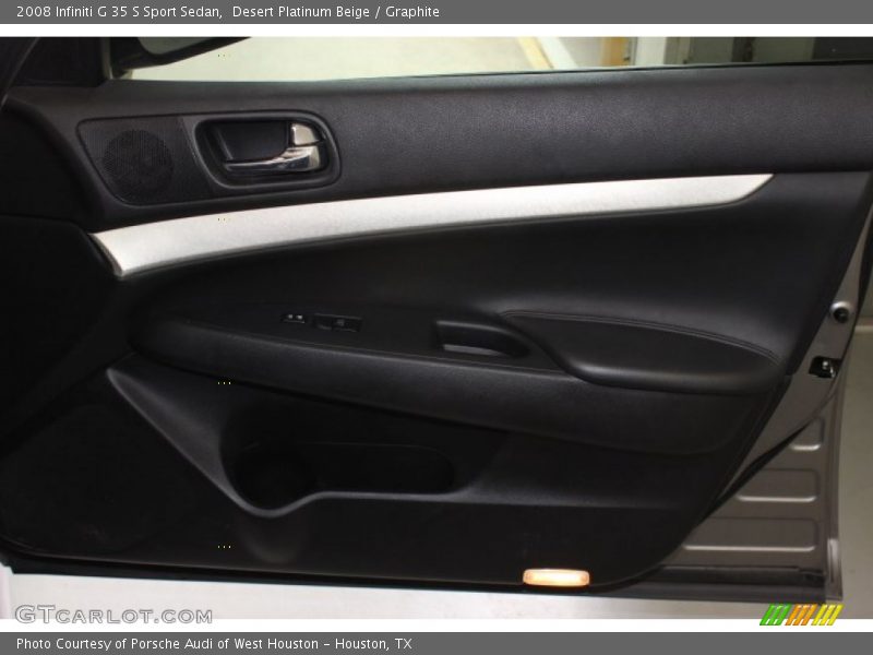 Desert Platinum Beige / Graphite 2008 Infiniti G 35 S Sport Sedan