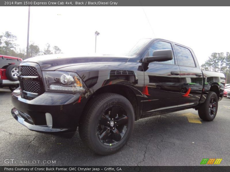 Black / Black/Diesel Gray 2014 Ram 1500 Express Crew Cab 4x4