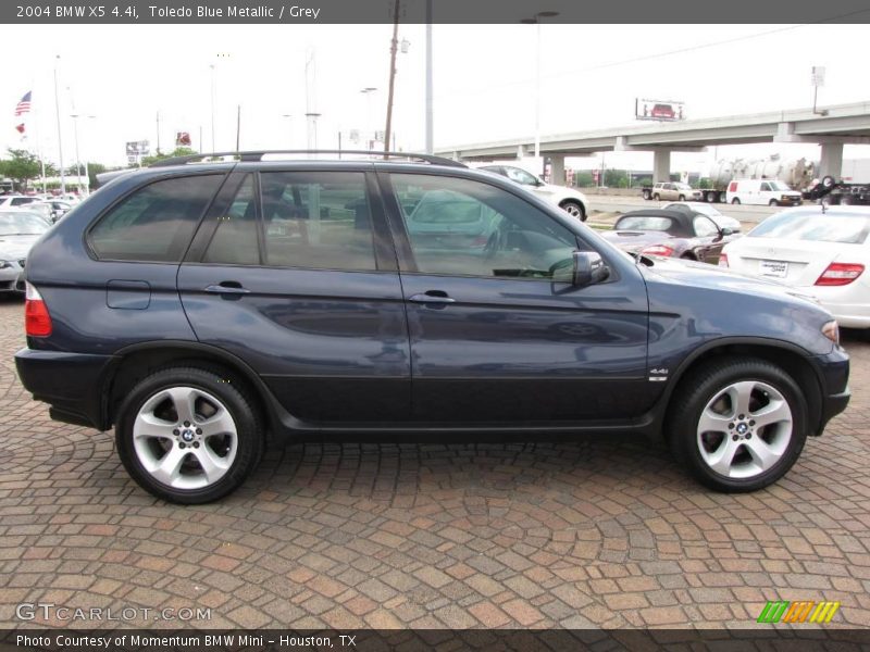 Toledo Blue Metallic / Grey 2004 BMW X5 4.4i