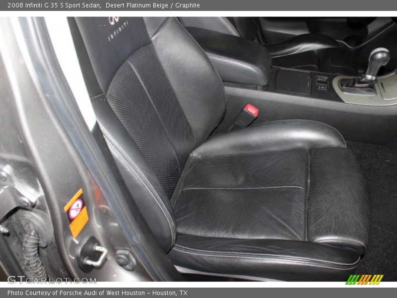 Desert Platinum Beige / Graphite 2008 Infiniti G 35 S Sport Sedan