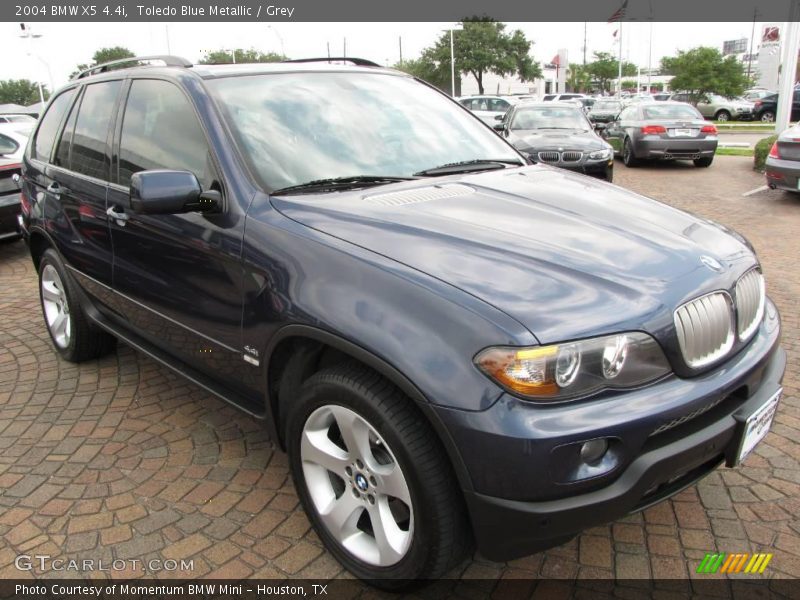 Toledo Blue Metallic / Grey 2004 BMW X5 4.4i