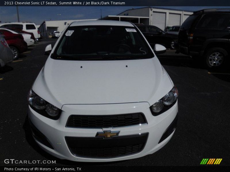 Summit White / Jet Black/Dark Titanium 2013 Chevrolet Sonic LT Sedan