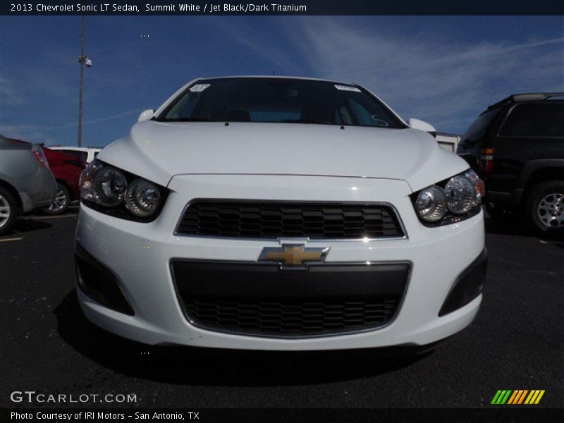 Summit White / Jet Black/Dark Titanium 2013 Chevrolet Sonic LT Sedan